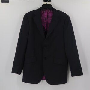 Ted Baker London Men's Striped Blazer w Purple Logo Lining Size 40R